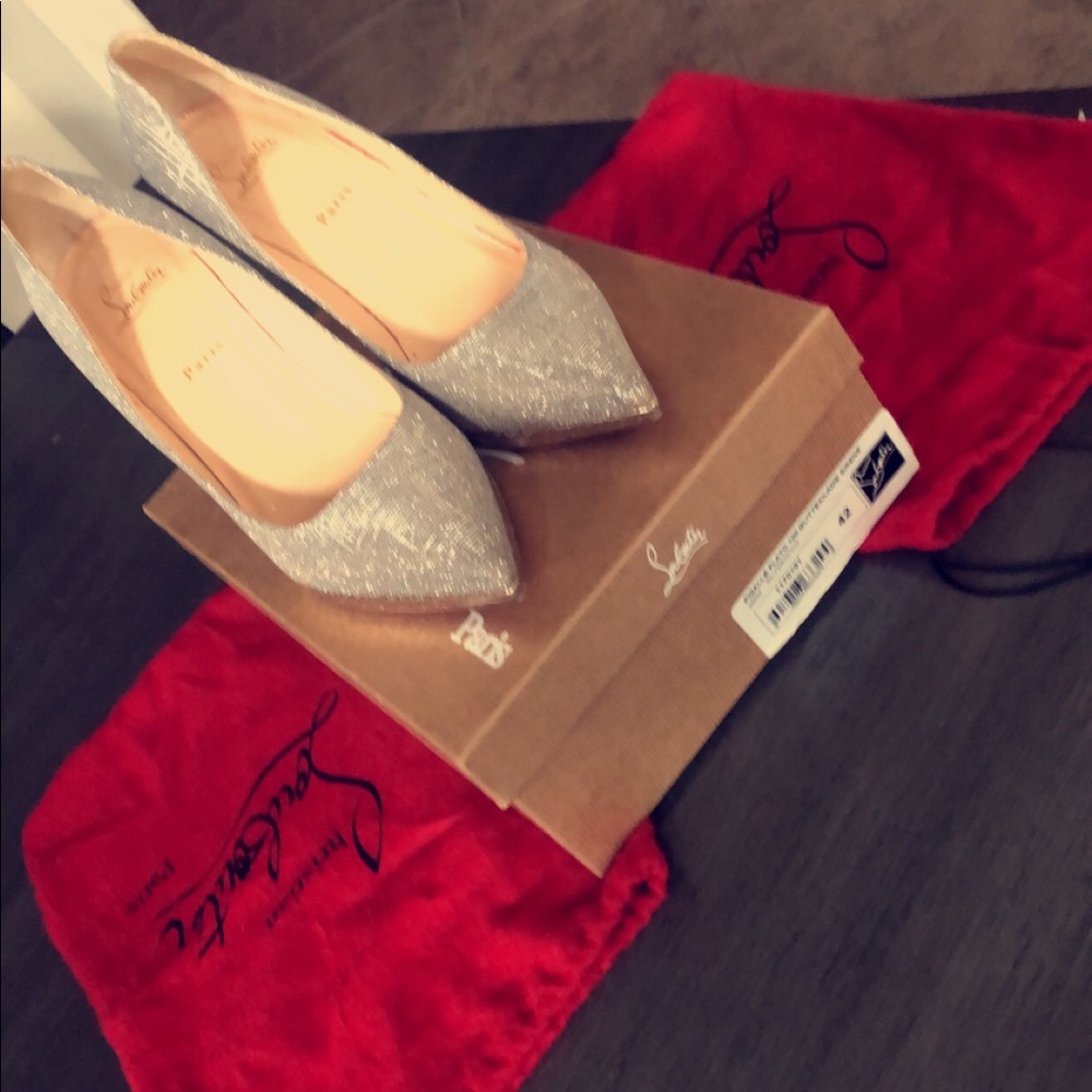 Glitter/Gold Christian Louboutins